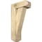 Ekena Millwork Traditional Craftsman Rough Sawn Bracket w/ Offset Brace, Douglas Fir, 6"W x 14"D x 26"H BKT0604X14X26TRA04RDF - alternate 1